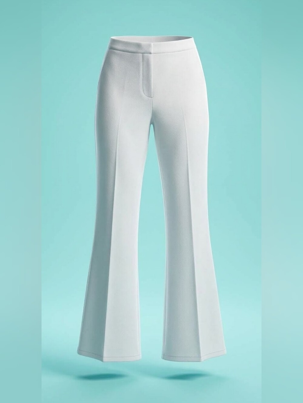 MOSCHINO JEANS White Low-Waist Flare Trouser - SIZE 8/42